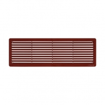 Set 2 bucati rama aerisire Haco, dubla, pentru usi, 50 x 9 cm, maro